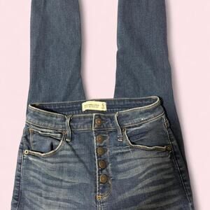 Abercrombie & Fitch high rise super skinny ankle jeans Size 4- 27